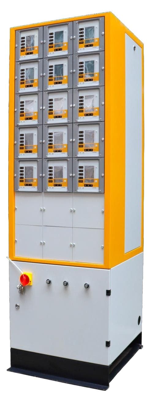 Control cabinet with multiple control units